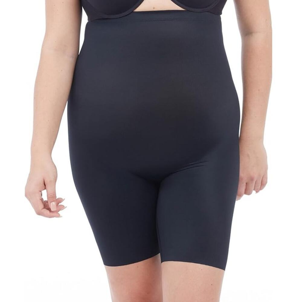 Red Hot by Spanx Women's Very Black Shaping High-Waist Midthigh Shapewear Size L